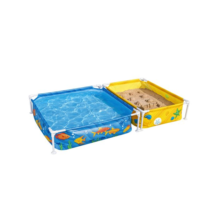 Каркасный бассейн Bestway 561CF BW, My First Pool с песочницей 213х122х30,5см, 365л+200л, от 2 лет